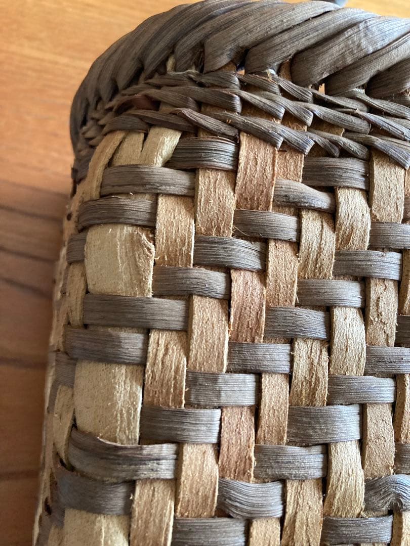 山葡萄と欅大ぶり籠新潟県阿賀町江川宗夫作江川作