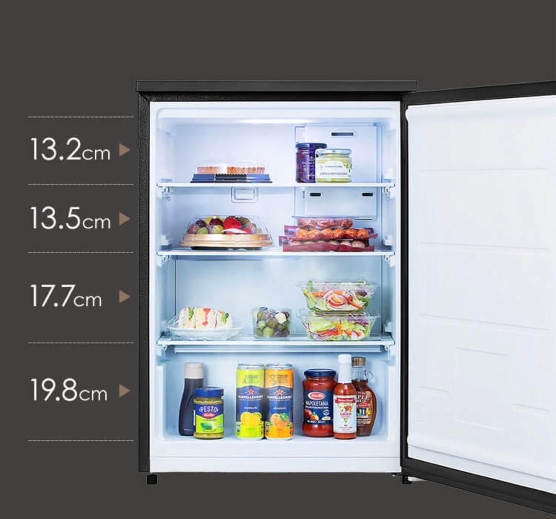 【新品・未使用】アイリスオーヤマ奥行スリム冷蔵庫 66L （IRSN-7A-B）