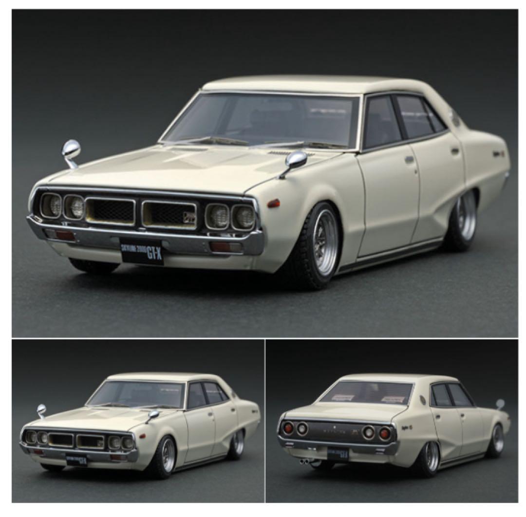 イグニッションモデル　1/43 スカイライン　GT-X GC110 ホワイト