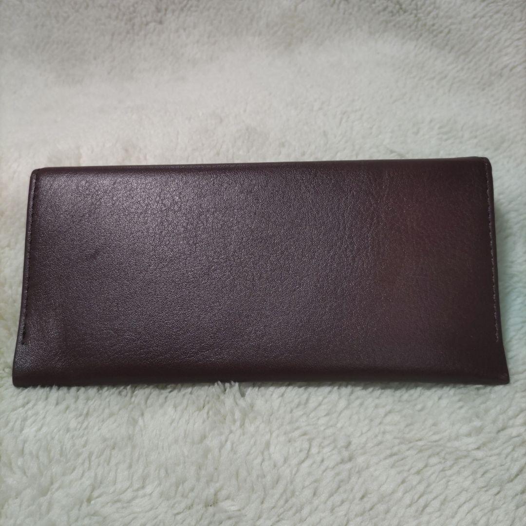 皇居　皇室　限定　長財布　折り財布　本革　こげ茶