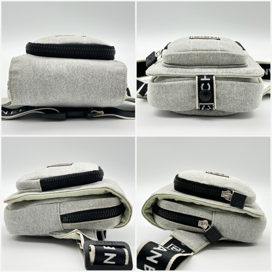 【極美品】CHANEL シャネル　スポーツライン　ウエストバッグ　キルティング