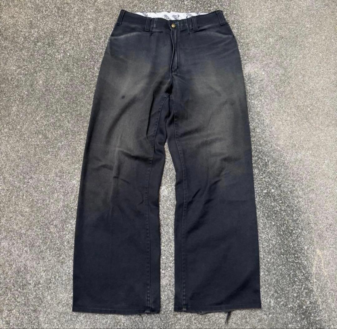 雰囲気系 90s BEN DAVIS フリスコパンツ 黒 ワークパンツ W30