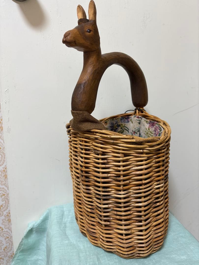 KIYATA バスケット　馬　キヤタ　カゴ　バッグ