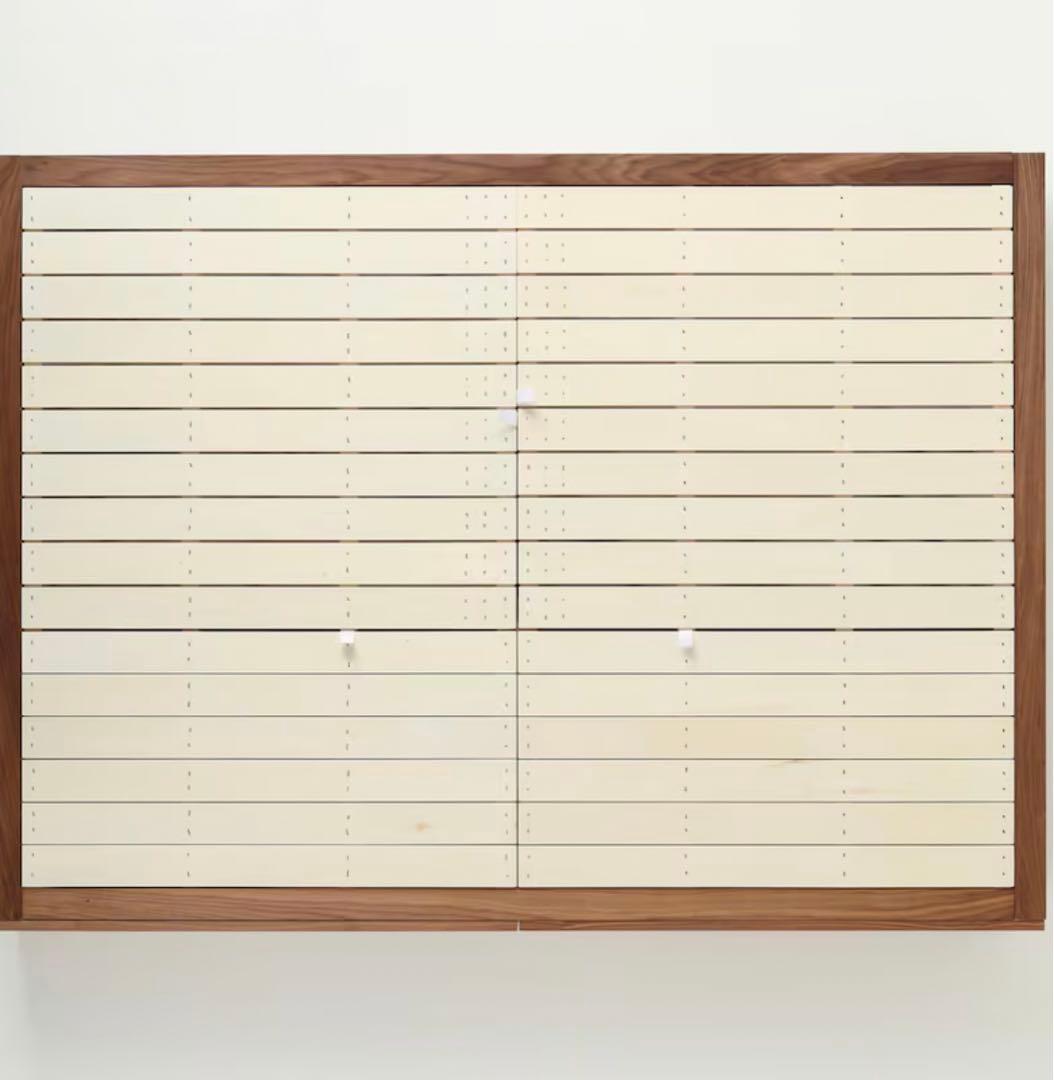 【送料込・引取可】　無印良品　収納ベッド ダブル　ウォールナット