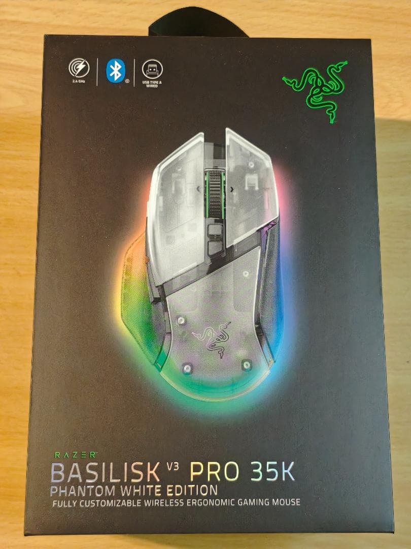 マウス・トラックボール RAZER Basilisk V3 Pro 35K Phantom White