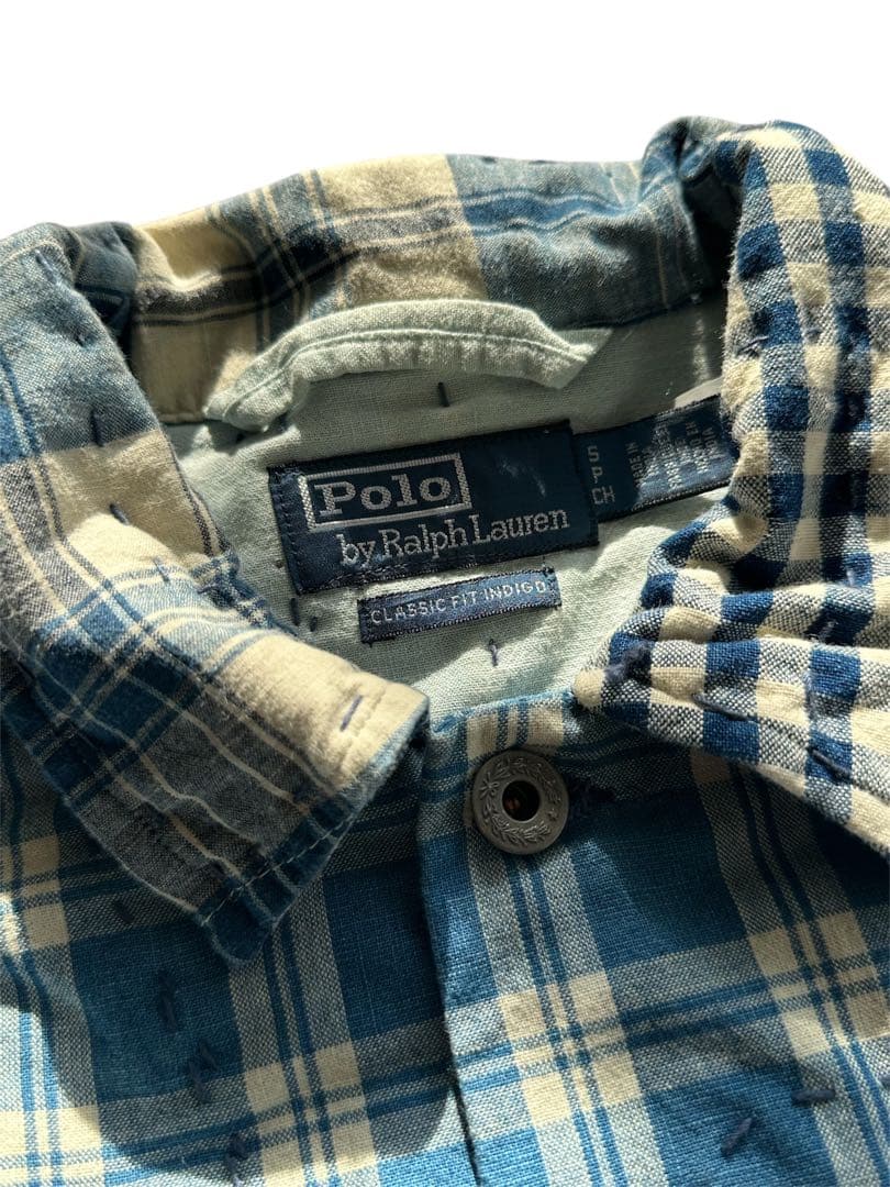 Polo by Ralph Lauren パッチワークカバーオール S