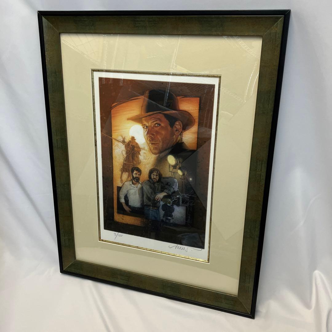 【直筆サイン入】ドゥルーストゥルーザン作品 インディジョーンズ ジクレー版画