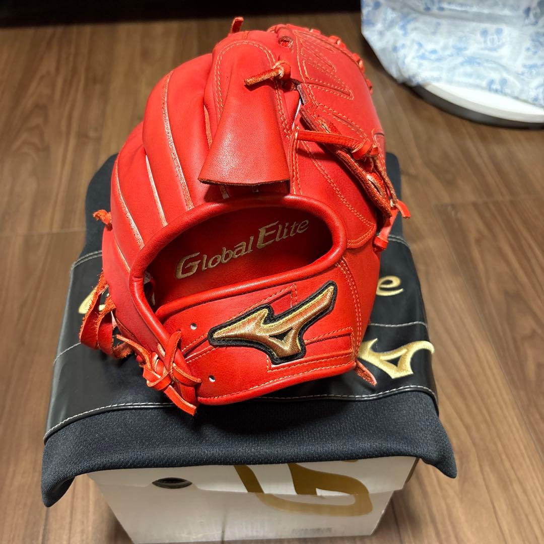 kame☆様Mizuno Global Elite 硬式グローブ レッド