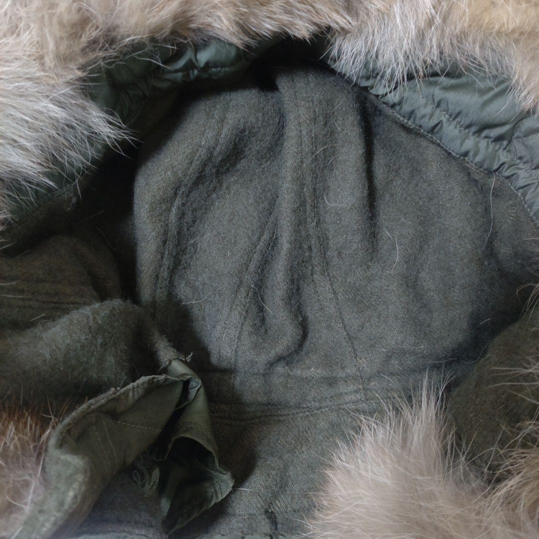 50s アメリカ軍 実物 M51 フード コヨーテファー ワイヤー付き 米軍実物