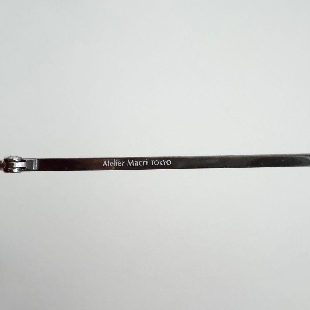 アトリエマクリ リムレス takamama別注 アーモンド型 レッド