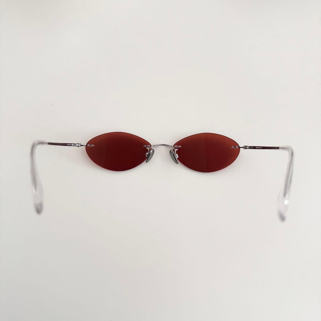 アトリエマクリ リムレス takamama別注 アーモンド型 レッド