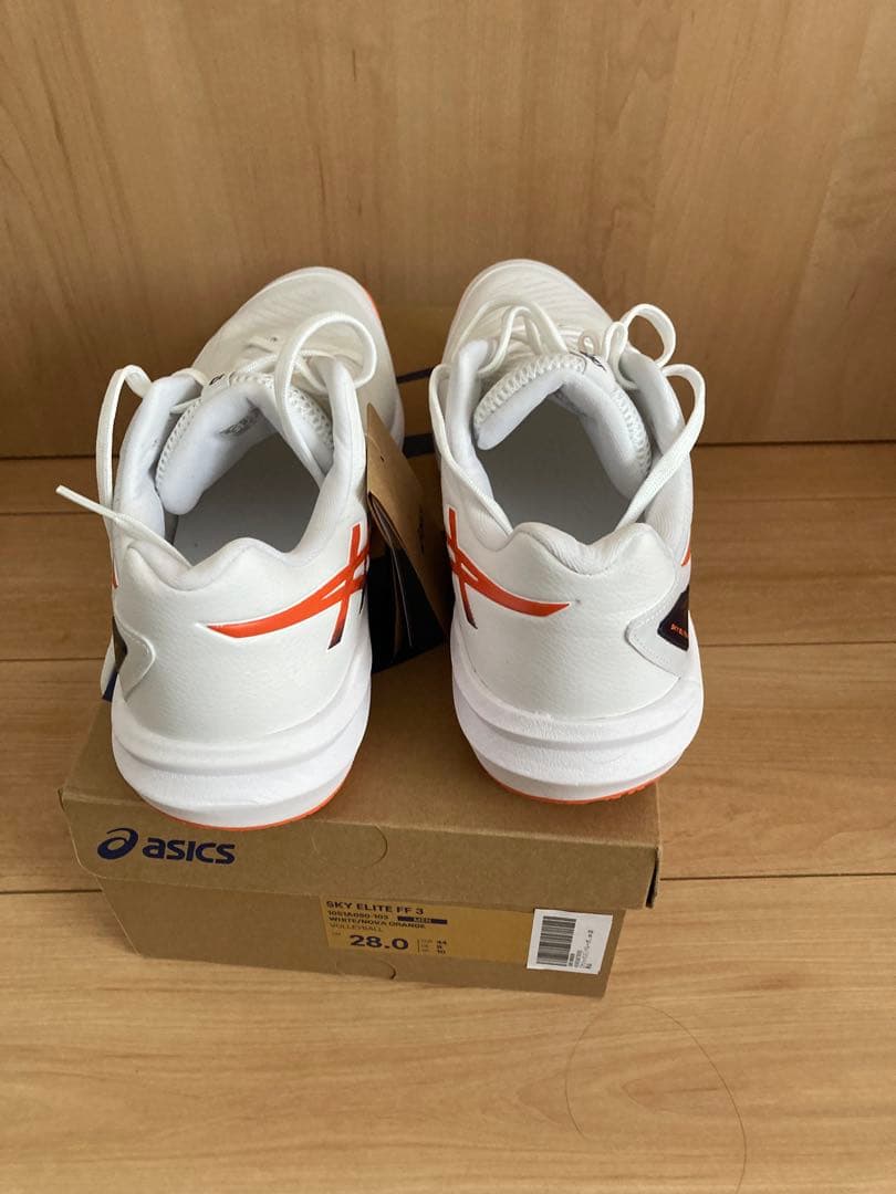 asics SKY ELITE FF 3 28.0cm ホワイト/オレンジ