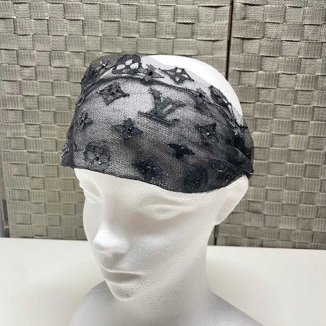 チ*コ様 LOUIS VUITTON ブラックレースヘアバンド