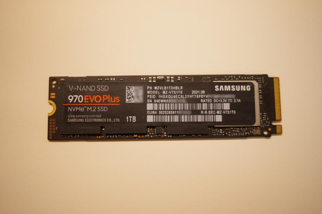 内蔵型SSD Samsung 970 EVO Plus 1TB PCIe M.2 SSD