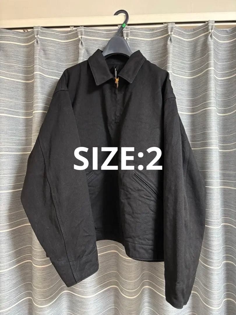 ジャケット・アウター COMOLI BLACK DENIM ZIP SHORT JACKET 2