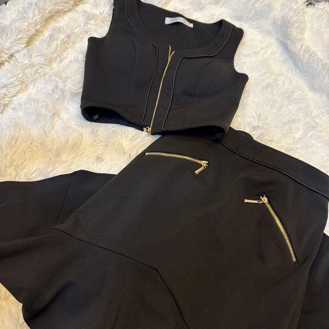 sugar ブラック タイトドレス Sサイズ