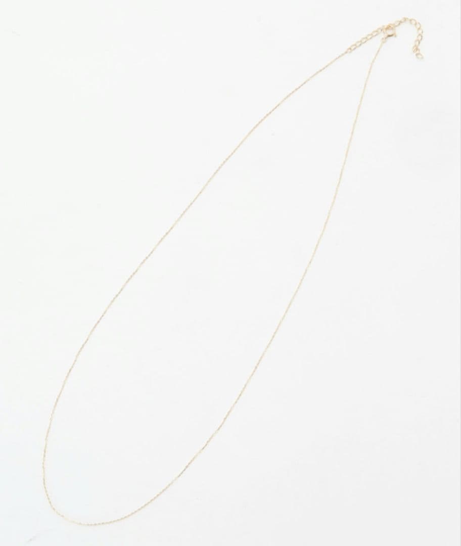 Lilas【リラ】シャインカットアズキチェーンネックレス 50cm K10