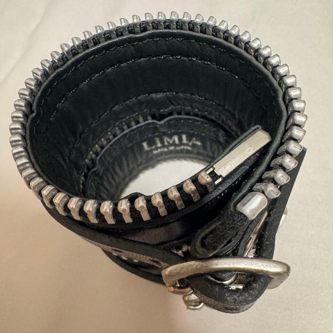 LIMI feu リミフゥ レザーブレスレット 黒　アーカイブ ヨウジ系