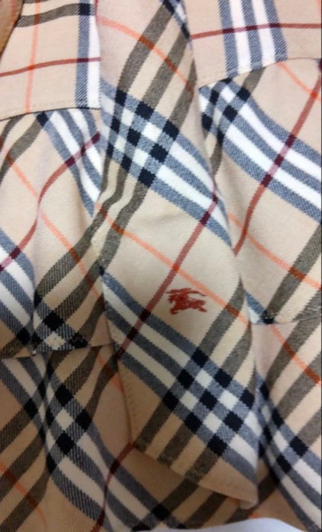 バーバリーブルーレーベル チェック柄リボンスカート36