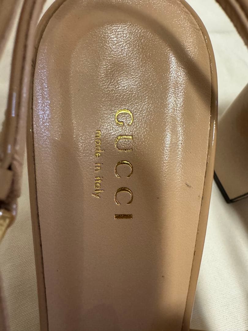 ほぼ未使用✨GUCCI グッチ ホースビット エナメル サンダル✨