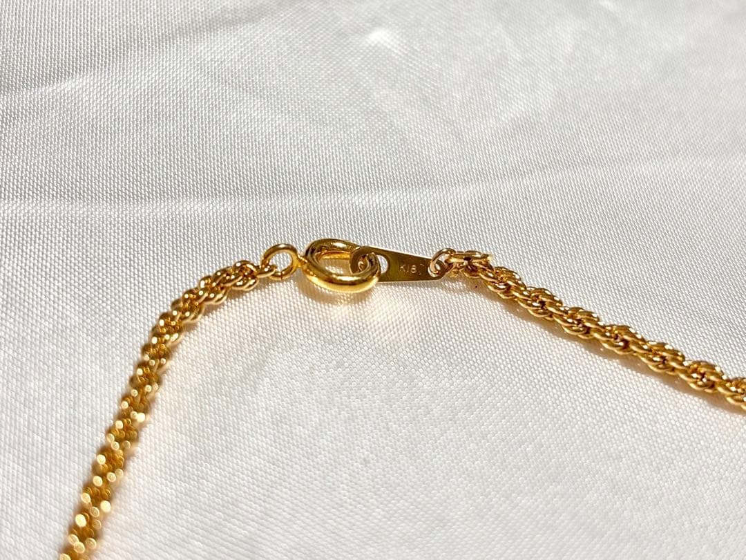 k18 ダルマカン ゴールドネックレス チェーン メッキ ⑤