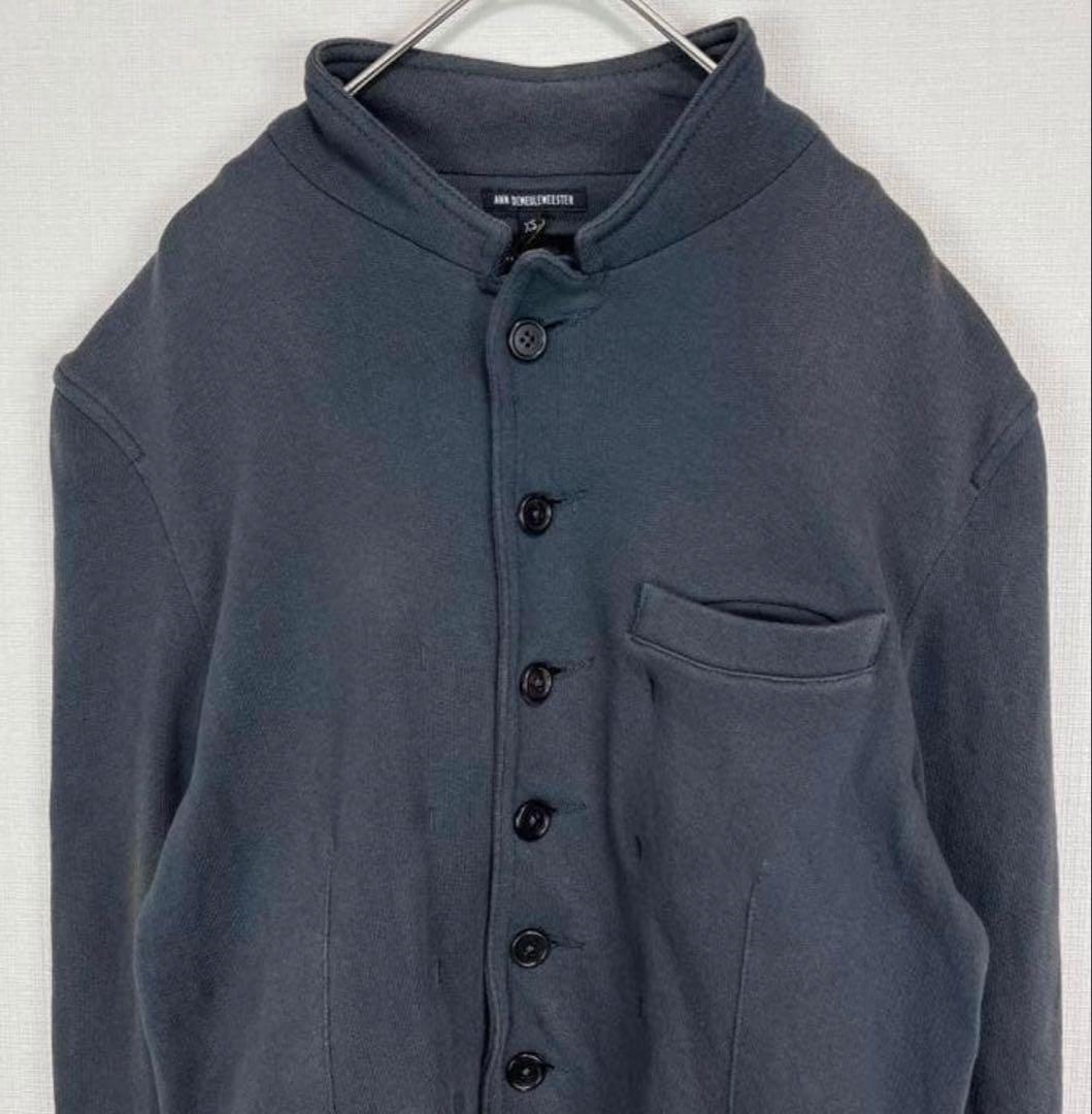 アンドゥムルメステール 黒 ノーカラー　ジャケット　ブルゾン XS