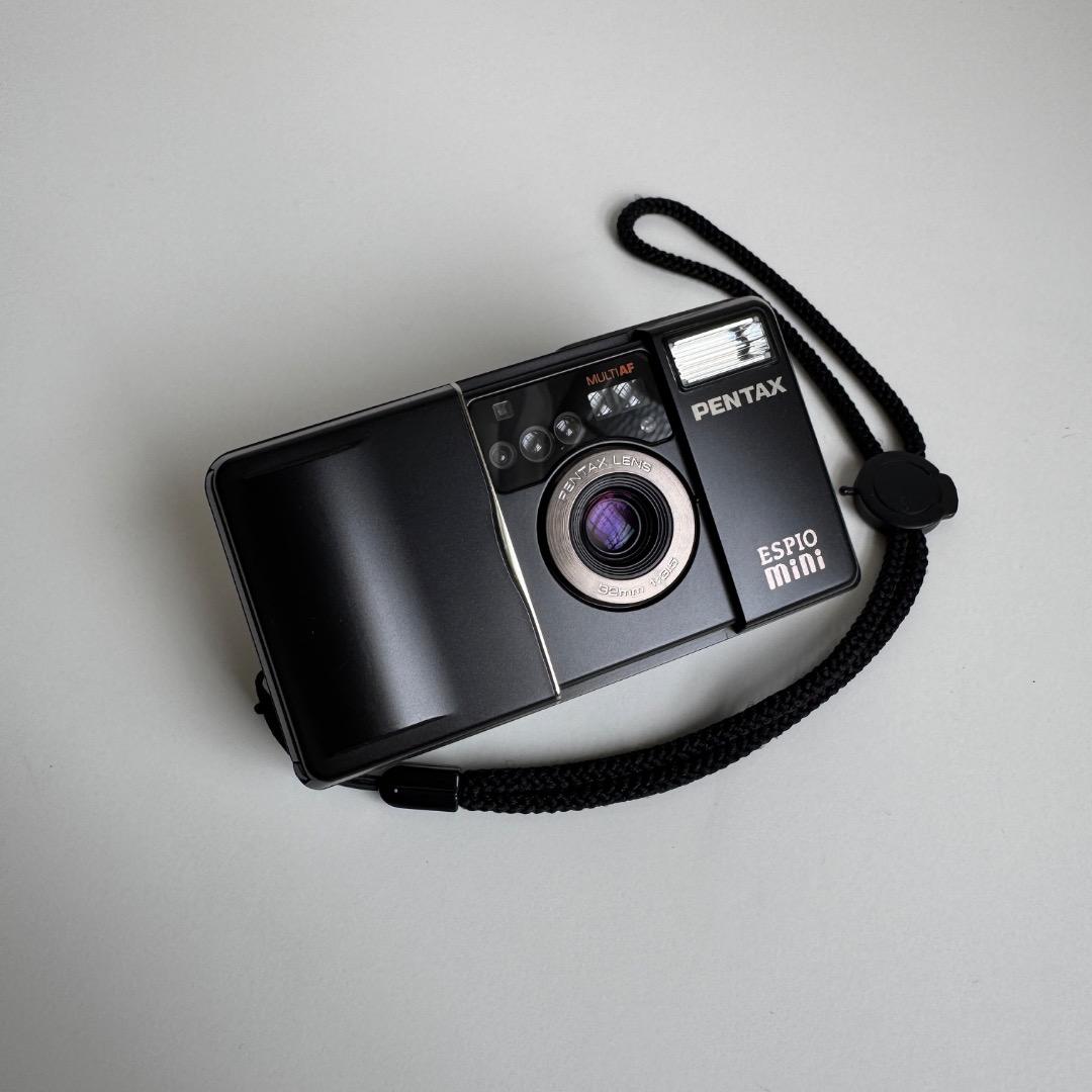 【美品】PENTAX ESPIO mini ブラック コンパクトフィルムカメラ