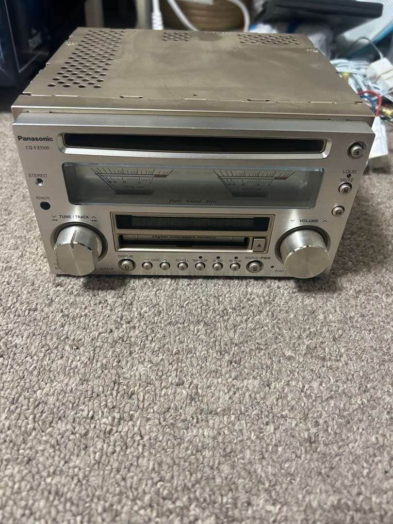 希少！Panasonic CQ-VX5500 カーオーディオ リモコン付