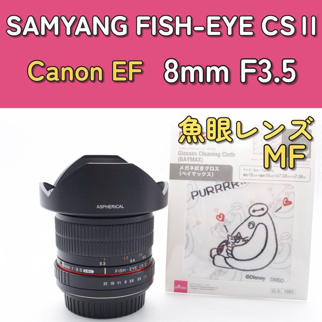 SAMYANG 8mm F3.5 単焦点　魚眼レンズ　美品　キャノン　サムヤン