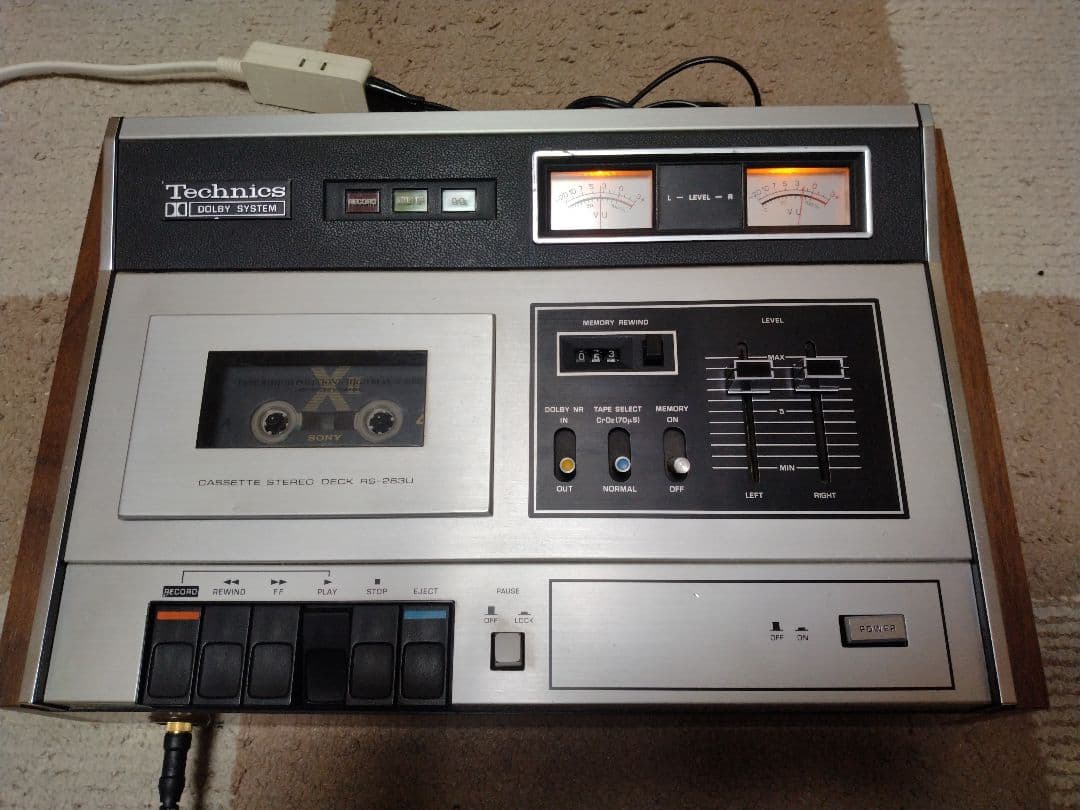 レア機! 軽整備済 Technics テクニクス RS-263U カセットデッキ