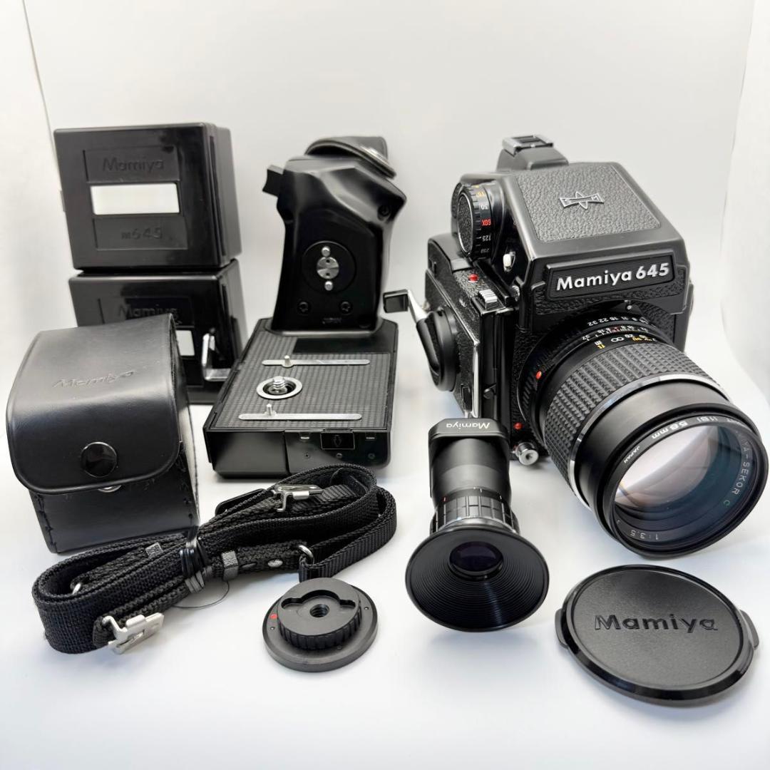 Mamiya M645 1000S 本体 レンズ付 付属品多数　9194