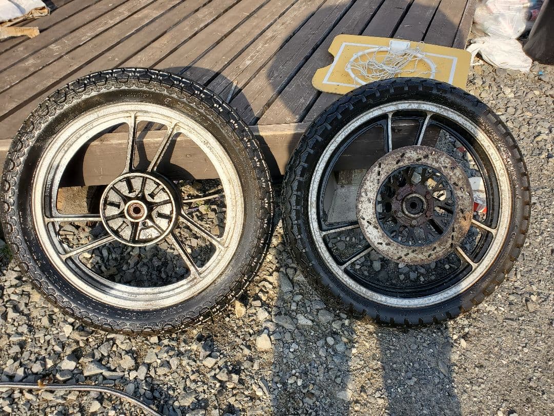 gsx400eゴキ　純正ホイールセット