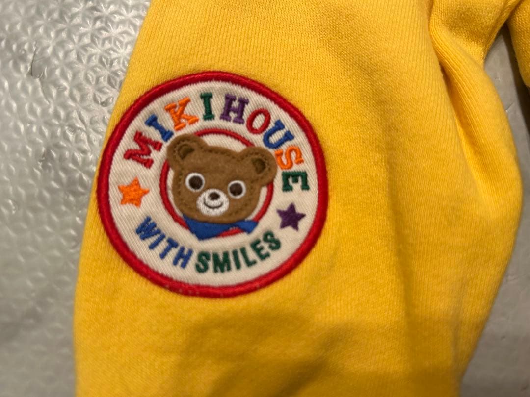 美品 25 AW ミキハウス 豪華 恐竜 トレーナー バックプリント 100