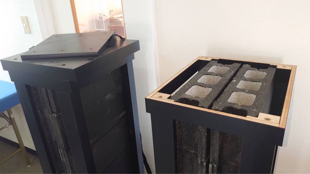 100万円した スピーカー台 某テレビ局 編集室 の 特注品 左右で295kg