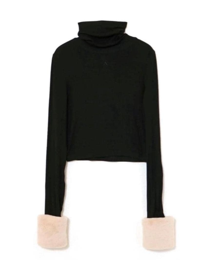 ANDMARY Doggy fur tops black 正規品