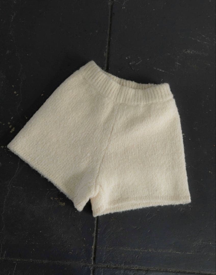 パンツ pretty knit shorts (off white) moose's