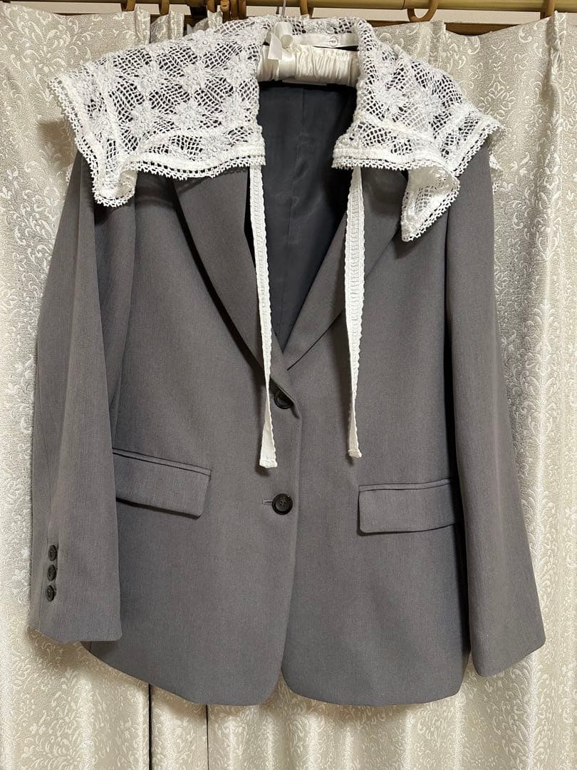 SNIDEL レースカラーテーラードジャケット SWFJ254156