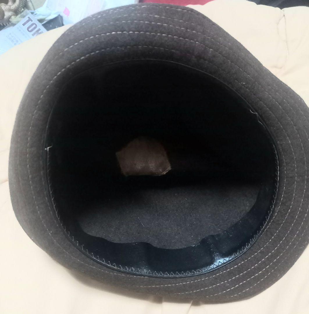 レザーハット　ヴィンテージ　Unknown　607080s フェルト