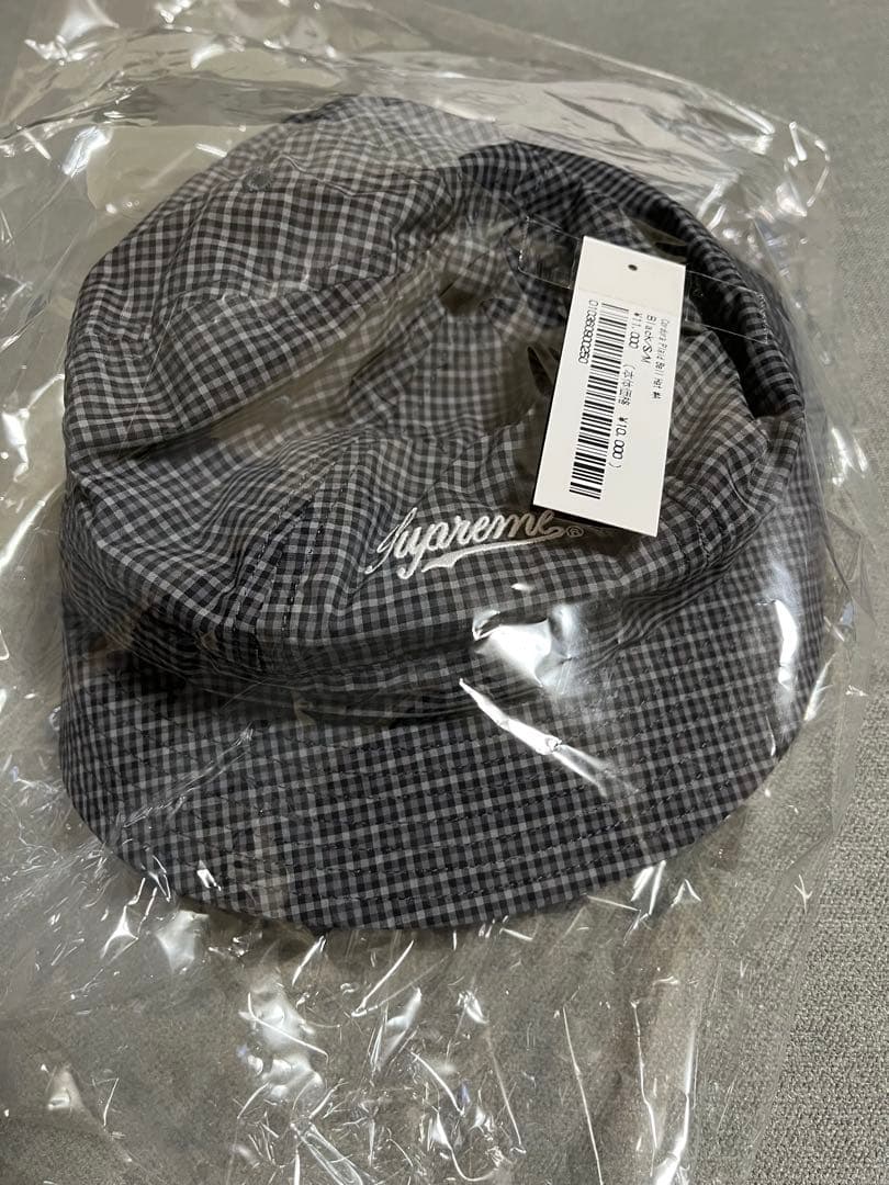 帽子 Supreme Cordura Plaid Bell Hat Black S/M