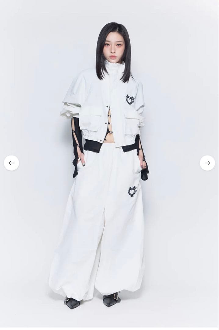 【theredthread】gothic wide pants black