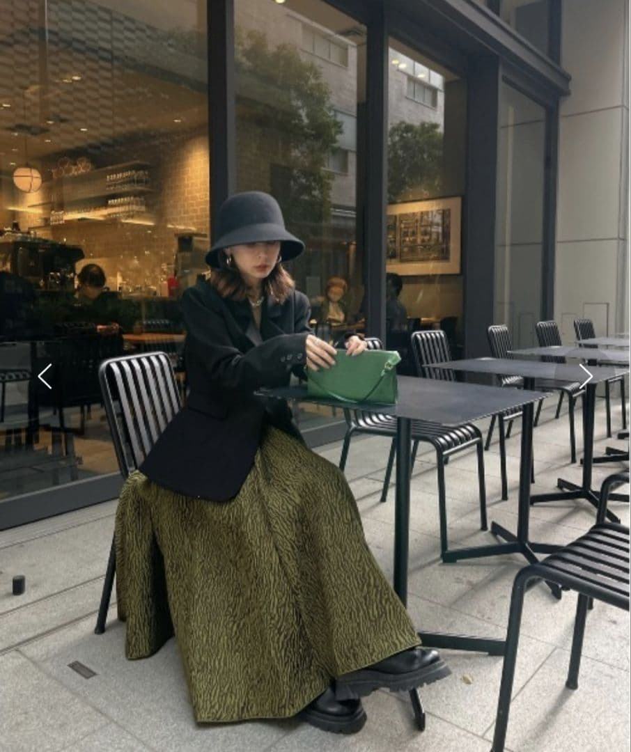 Ameri　WAIST SHAPE FLARE JACKET