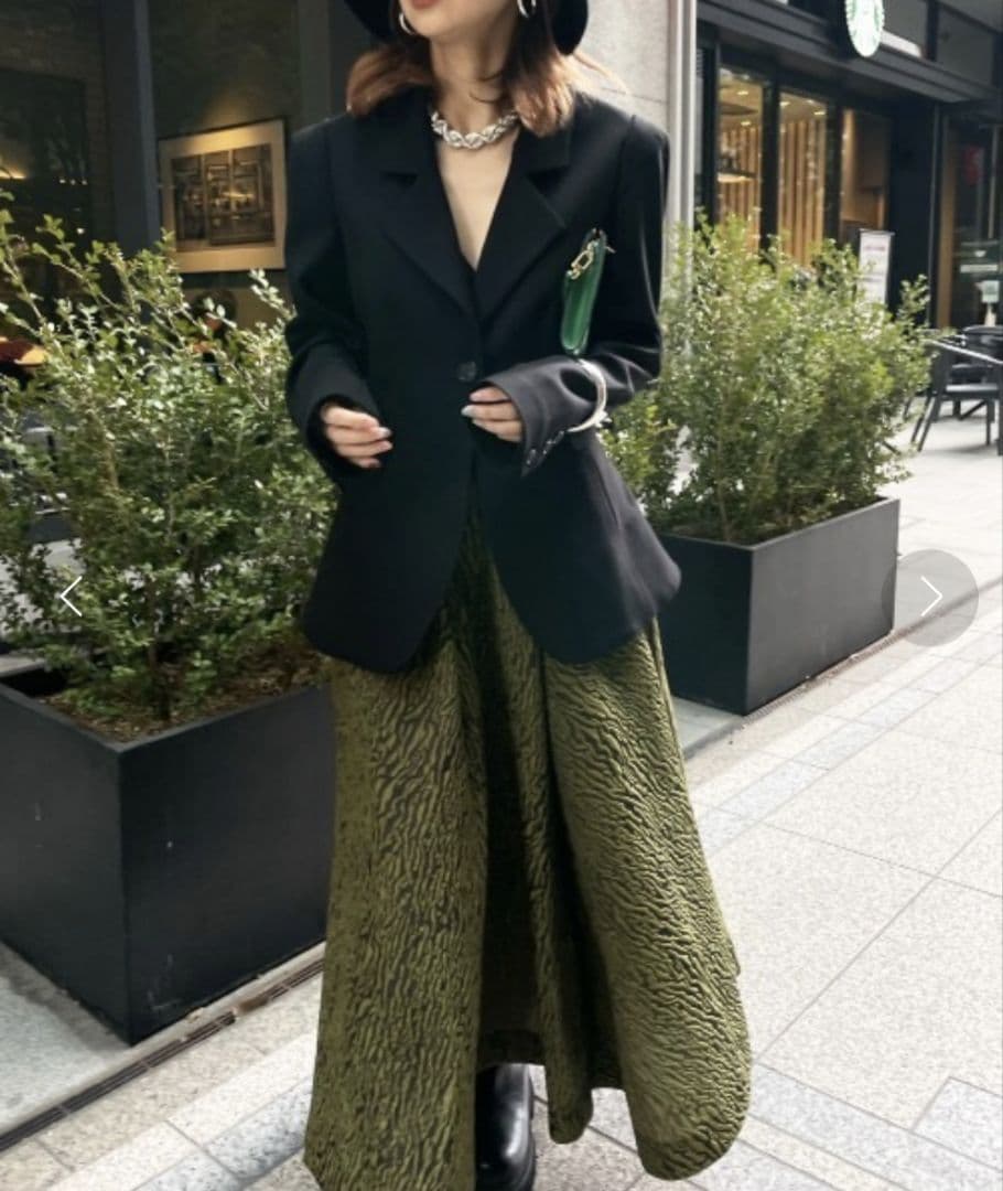 Ameri　WAIST SHAPE FLARE JACKET