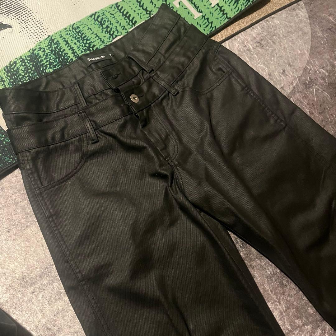 パンツ asapmode Waxed Stacked Pants M