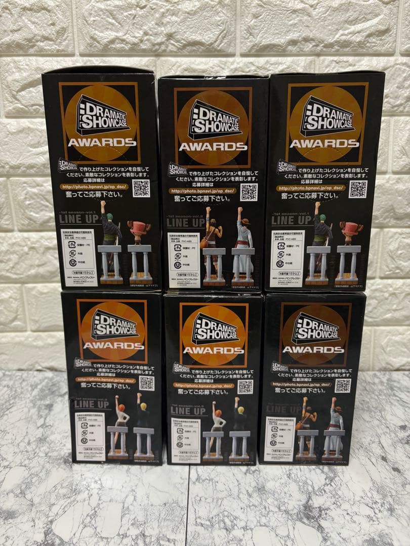 ワンピース DRAMATIC SHOWCASE 麦わらの一味 6体セット