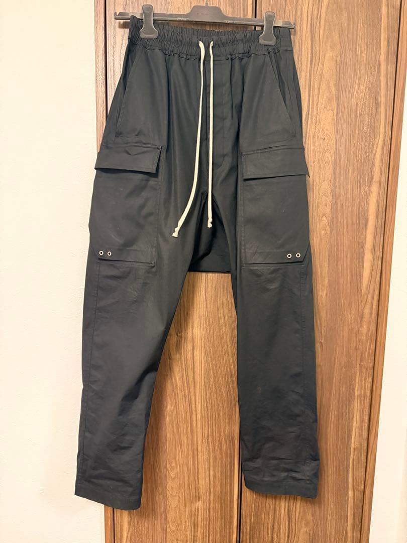 Rick Owens/24SS ドローストリングカーゴロング/TE素材/46