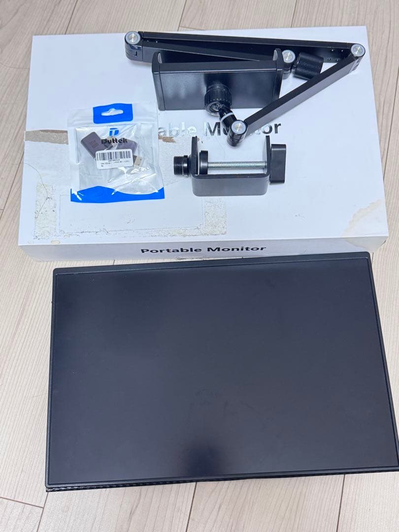 16インチ2K モバイルモニター スピーカー内蔵(アーム、変換アダプタ付き)