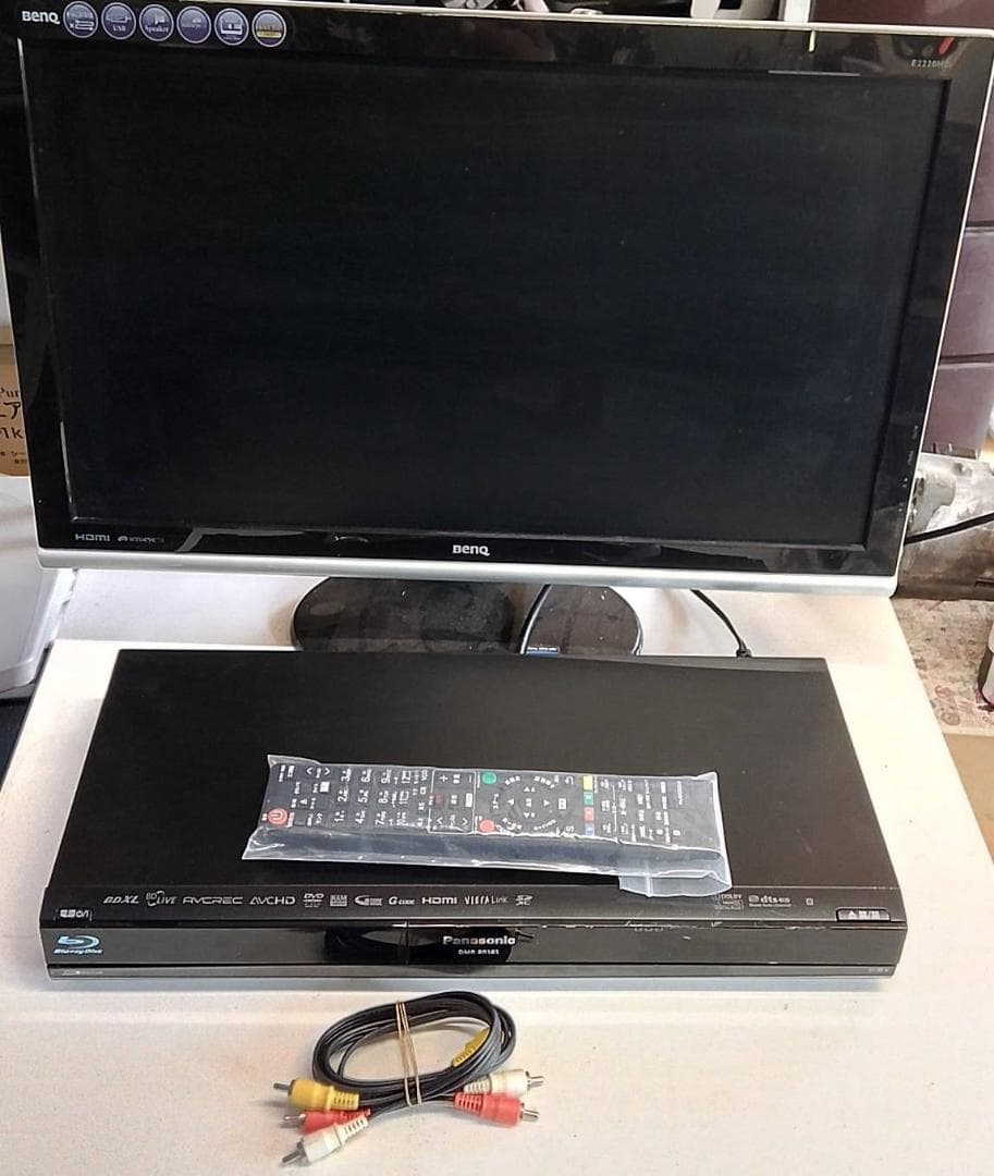 パナソニック DMR-BR585 Blu-rayレコーダー+22インチモニター