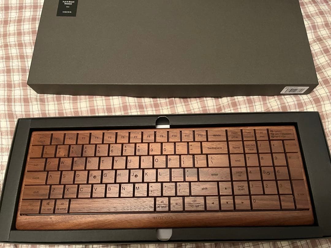 Hacoa Full Ki-Board Wireless木製キーボード 青軸