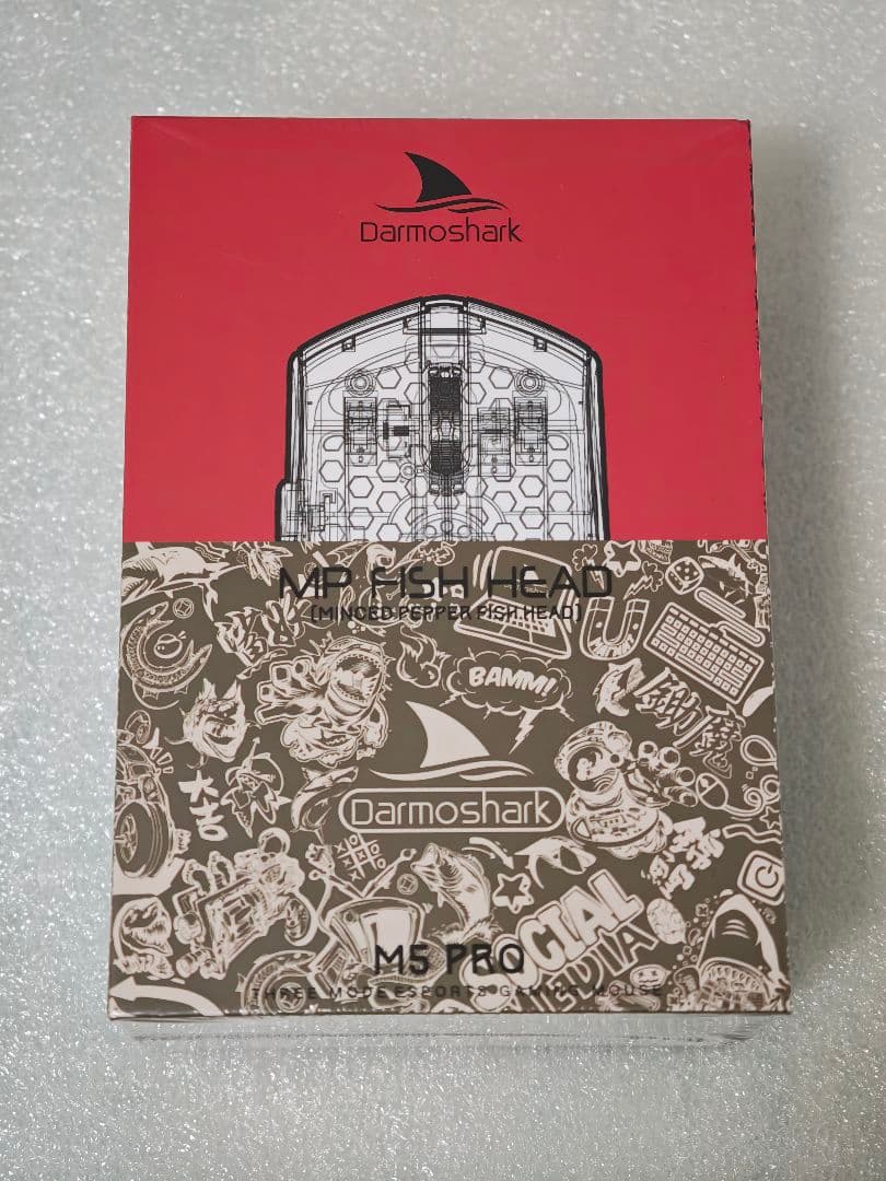新品 Darmoshark M5 PRO 白 ホワイト ワイヤレスマウス 8K