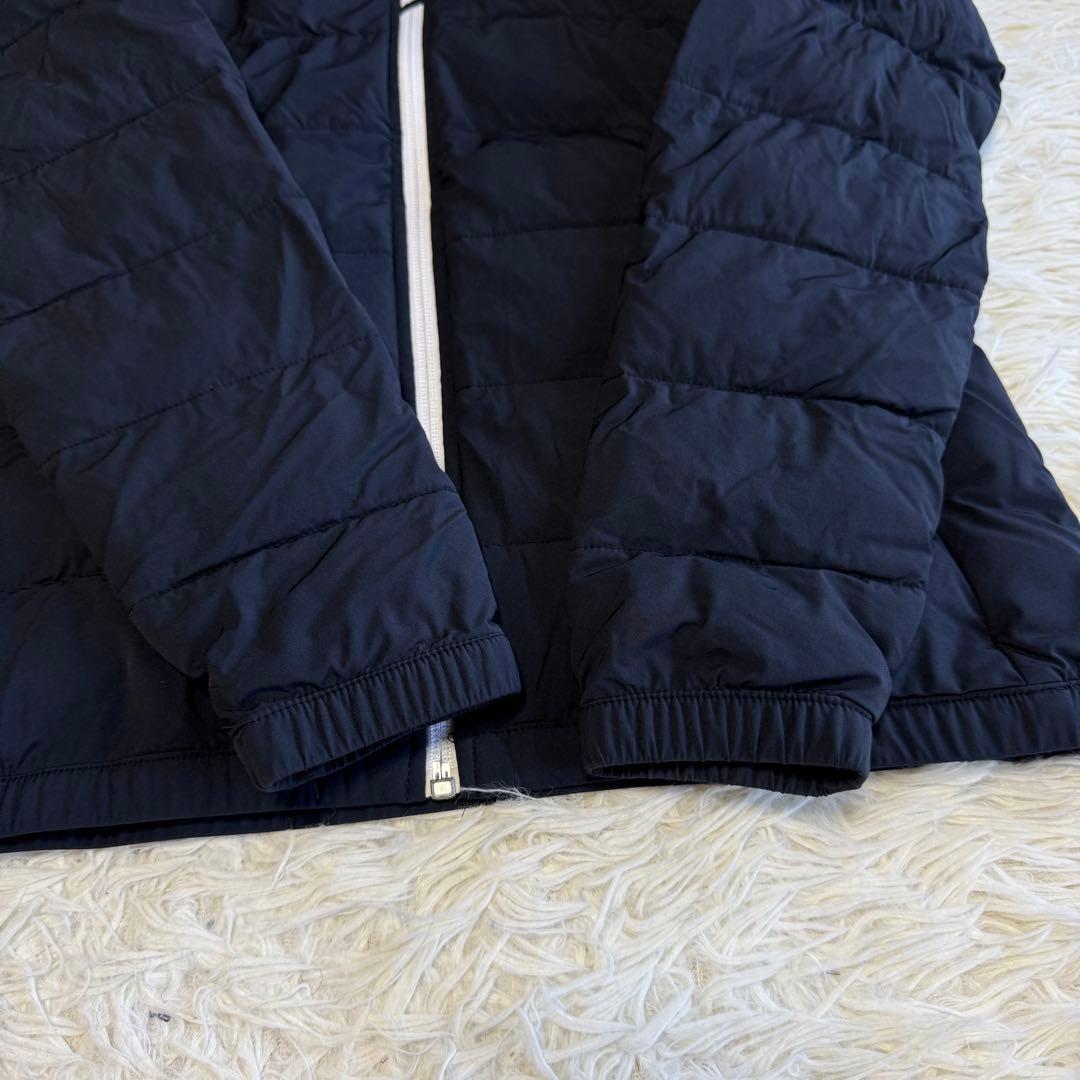 【デサントゴルフ】美品♡中綿ジャケット キルティング ジップロゴ ネイビー M